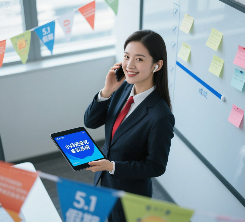 五一劳动节特献：告别加班！小兵无纸化会议系统让会议办公更轻松